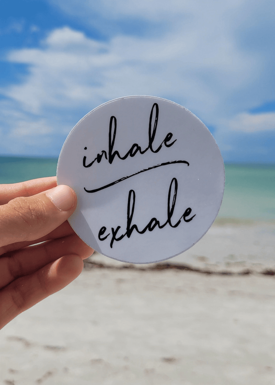 Inhale Exhale Sticker